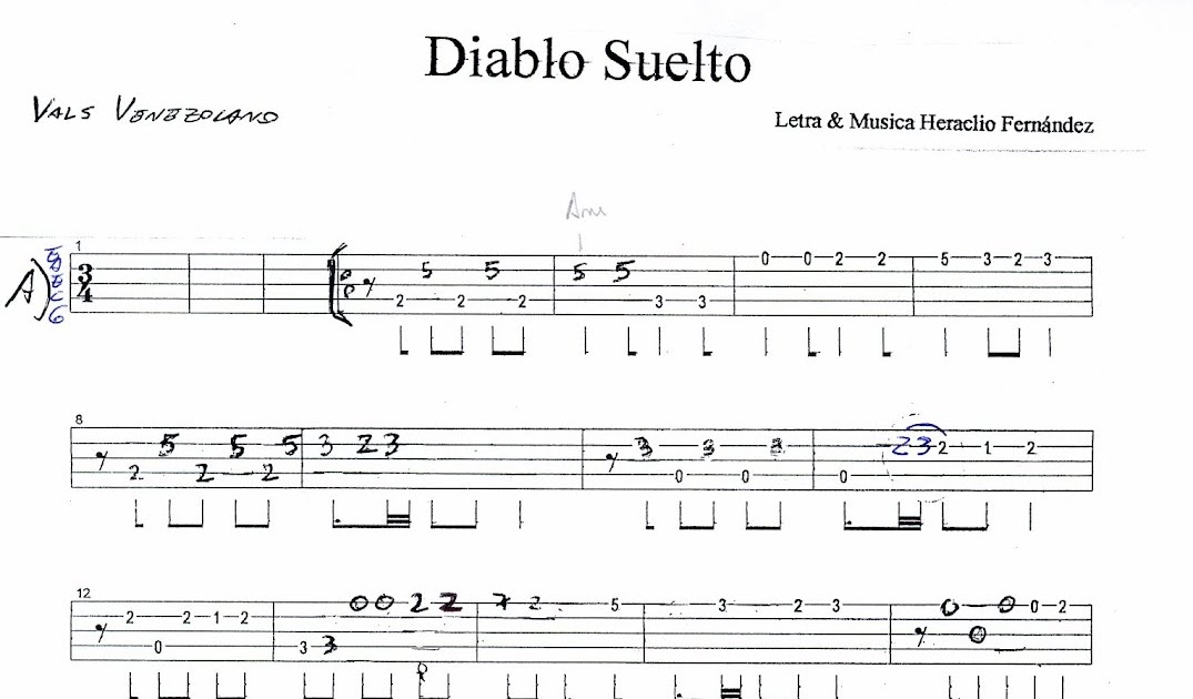 el diablo suelto partitura guitarra pdf to word